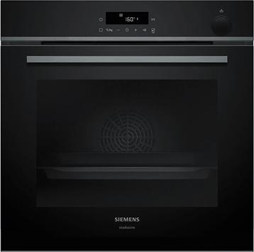 Indbygningsovn med dampfunktion 60 x 60 cm Sort - IQ300 - Siemens HR472G0B3