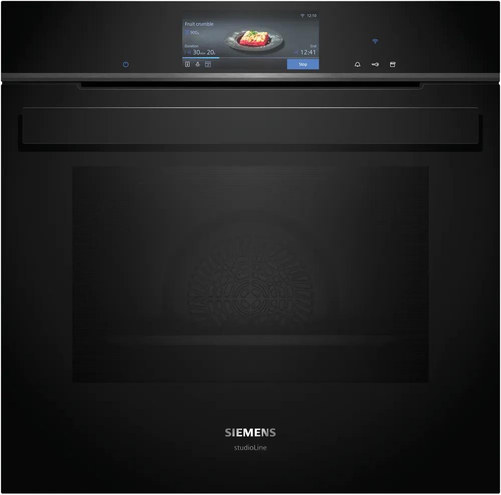 Dampovn til indbygning 60 x 60 cm - Sort - Siemens iQ700 - HS958GCB1
