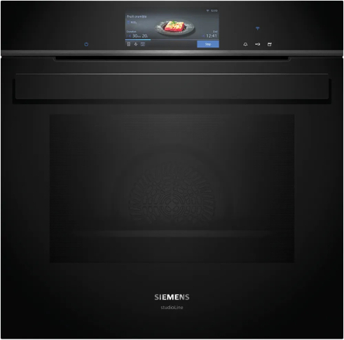 Dampovn til indbygning 60 x 60 cm - Sort - Siemens iQ700 - HS958GCB1