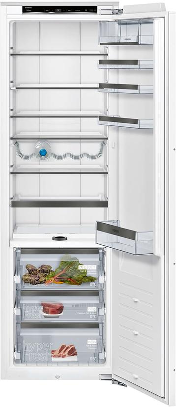 Integrerbart køleskab 177.5 x 56 cm fladhængsel med dæmpet lukning (soft close) - Siemens iQ700 - KI81FHOD0