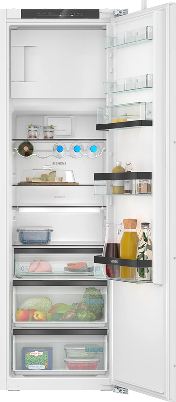 Integrerbart køleskab, 177.5 x 56 cm, fladhængsel med dæmpet lukning (soft close) - Siemens iQ500 - KI82LSDD0