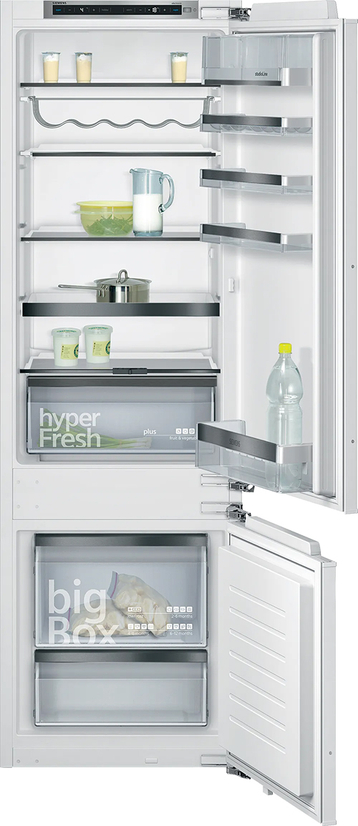 Integrerbart køle-/fryseskab 177.2 x 55.8 cm fladhængsel med dæmpet lukning (soft close) - Siemens iQ500 - KI87SSDE0 