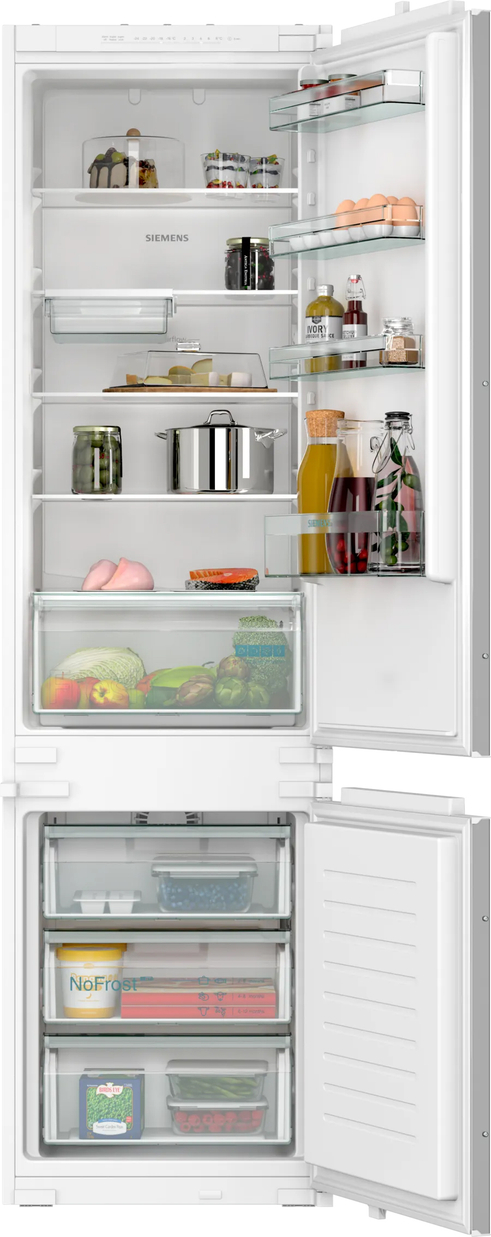 Integrerbart køle-/fryseskab 193.5 x 54.1 cm glidende hængsel - Siemens iQ100 - KI96N5SE0