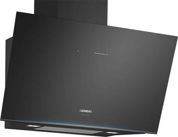 Væghængt emhætte 90 cm Klart glas med sort tryk - Siemens iQ700 - LC91KLT65