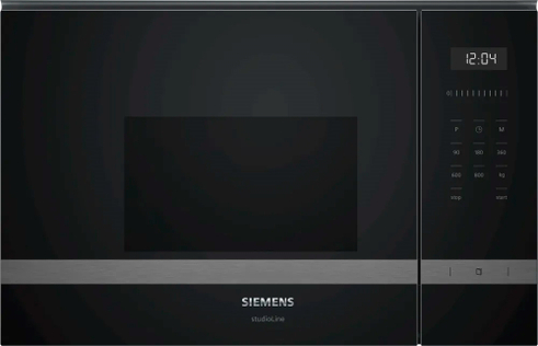 Mikroovn til indbygning 20l - venstre sort - Siemens iQ500 - BF425LMB0
