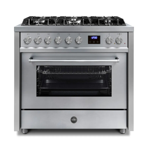 Witt Embrace 90 Gas S Gaskomfur Rustfrit stål