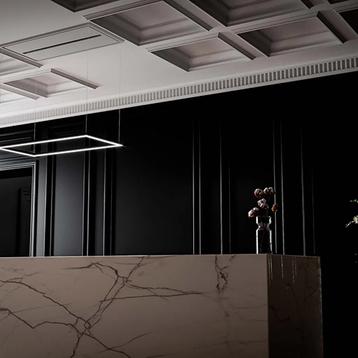 Witt Marble Loftemhætte Hvid