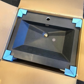 Sort bordplade, model P