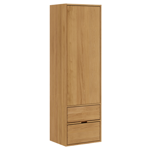 43,8 cm Lysolieret Just Wood bad højskab med 2 skuffer