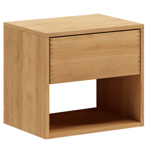 50 cm Lysolieret Just Wood Snedker Sengebord m/1 skuffe