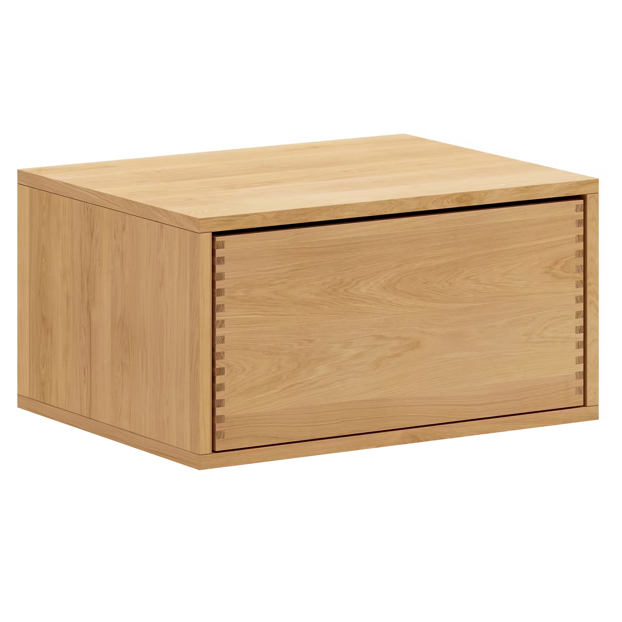63,8 cm Leicht geölt Just Wood Push Schreinerbank inkl. 1 Schublade - Tiefe 40 cm und Eichesockel