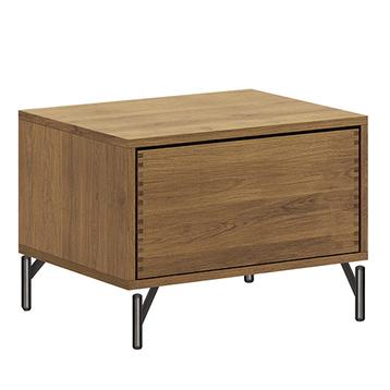 63,8 cm Mørkolieret Just Wood Push Snedker Bænk inkl. 1 skuffe - 40 cm dybde og ben