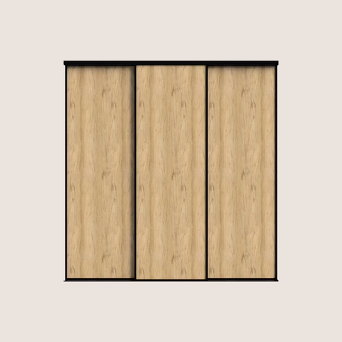 Just Wood skydelåger på mål til garderobe med 3 låger - Total bredde 139 til 373 cm.