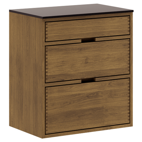 60 cm Mørkolieret Just Wood Underskab 40 cm i dybden