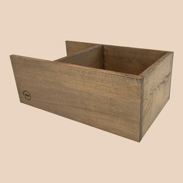 Just Wood Mørkolieret Skuffeinddeler til skuffe i badmøbler med dybde 47 cm