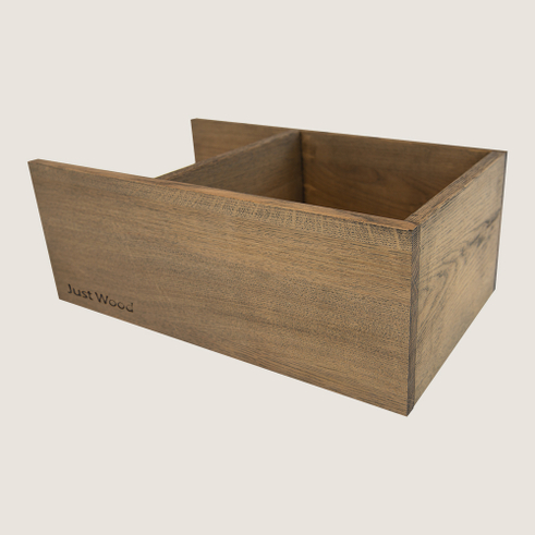 Just Wood Mørkolieret Skuffeinddeler til skuffe i badmøbler med dybde 47 cm