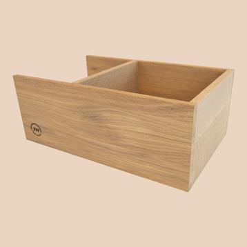 Just Wood Lysolieret Skuffeinddeler til skuffe i badmøbler med dybde 47 cm