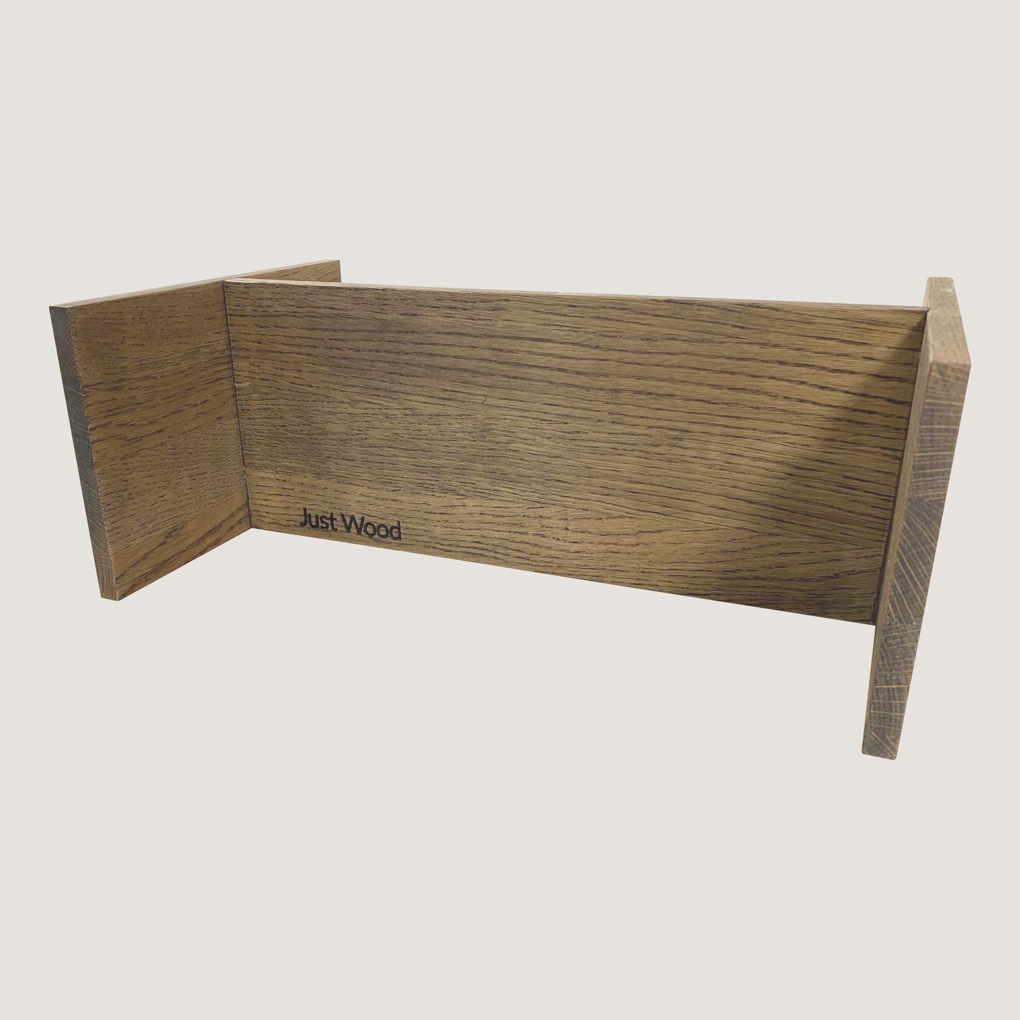 Just Wood dunkel gebeizte Schubladenorganizer für Badezimmermöbel