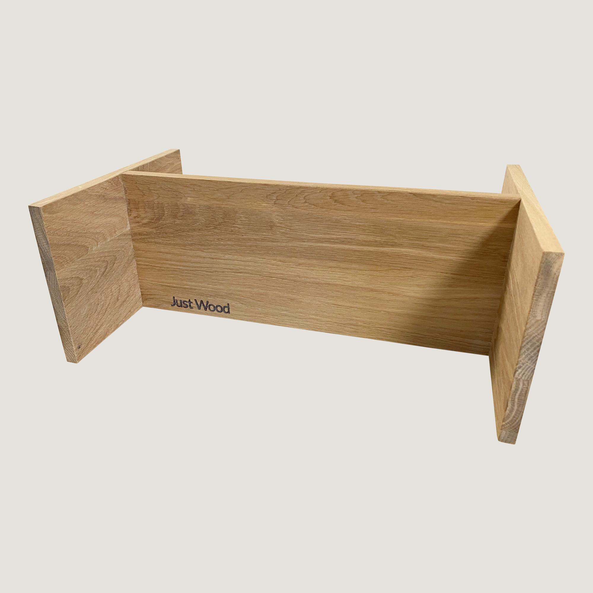 Just Wood natur gebeizte Schubladenorganizer für Badezimmermöbel