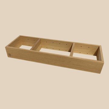 Just Wood Naturolieret Skuffeinddeler til vaskeskuffe i badmøbler med dybde 47 cm
