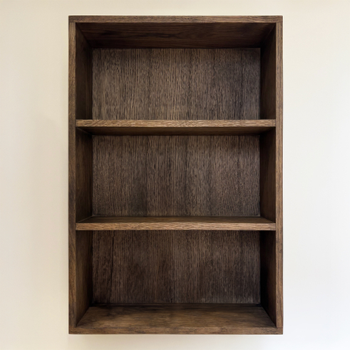 Just Wood mørkolieret vægreol 