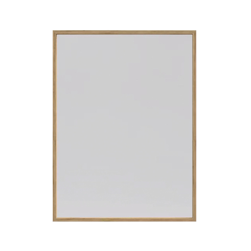 Just Wood spejl med naturolieret egetræsramme 60 x 80 cm