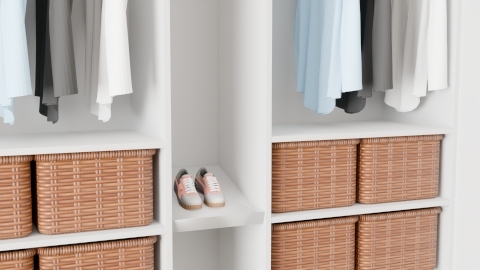 Celebert Skohylde 36,8 x 50,3 cm Silver front - Hvid