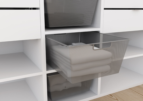 Celebert Elan Mesh kurv - Grå - Højde 18,5 cm