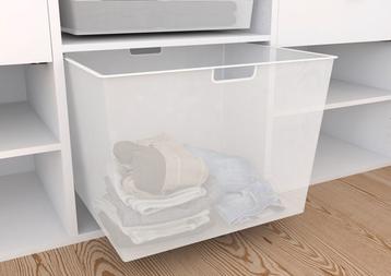 Kitchn Elan Vasketøjskurv - Høj 56,8 x 48 cm. - Hvid - Højde 40 cm