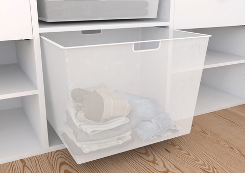 Celebert Elan Vasketøjskurv - Høj 56,8 x 48 cm. - Hvid - Højde 40 cm