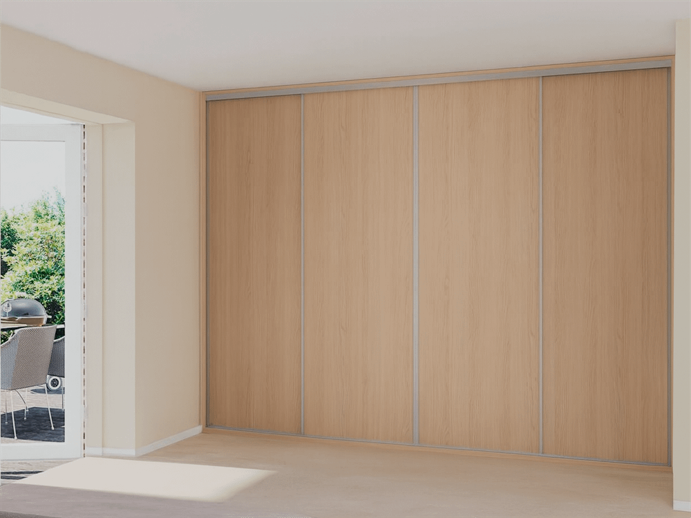 Celebert Flow skydelåger på mål til garderobe med 4 låger - Total Bredde 156 til 596 cm