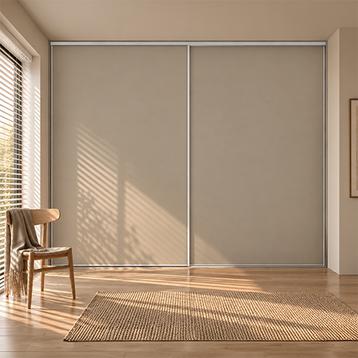 Kitchn Modul One skydelåger på mål til garderobe med 2 låger - Total Bredde 82,8 til 240,30 cm