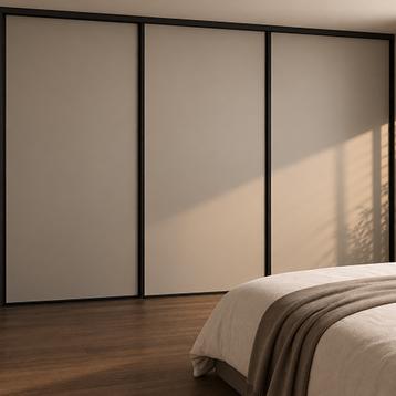 Kitchn Modul One skydelåger på mål til garderobe med 3 låger - Total Bredde 121,8 til 358,70 cm