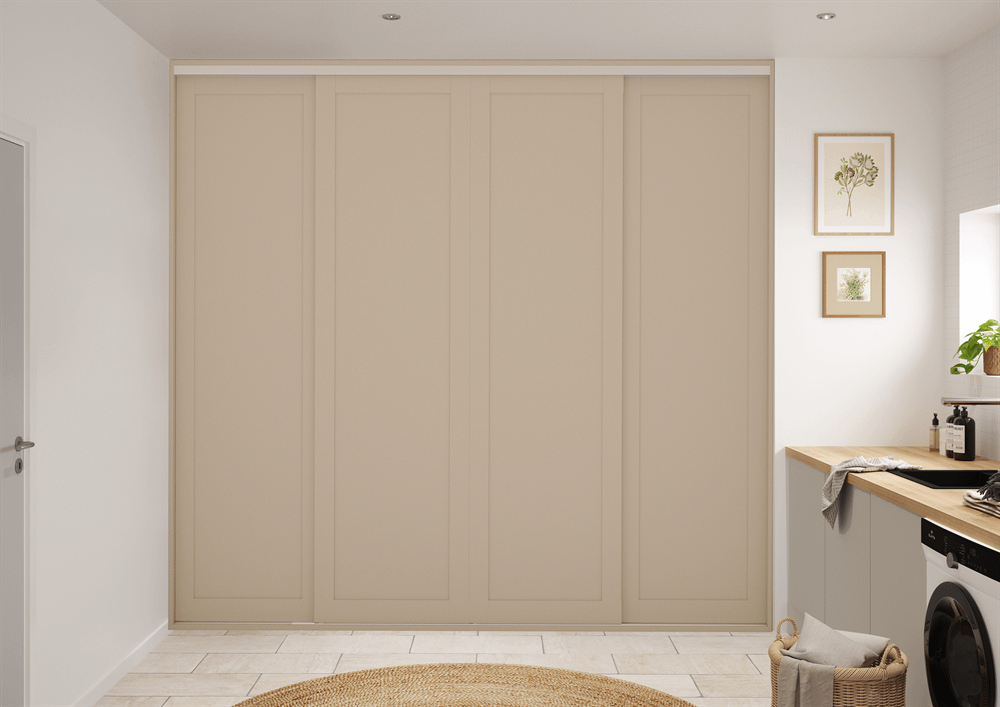 Celebert Outline skydelåger på mål til garderobe med 4 låger - Total Bredde 198 til 485,6 cm