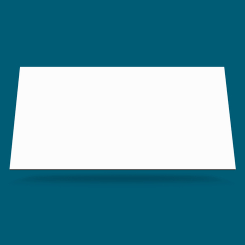 Hvid m. sort kerne / FM 0085 FH Kompaktlaminat bordplade på mål