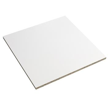 Udvendig gavl 68 x 280 cm - Hvid Struktur med faste mål