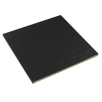 Udvendig gavl 68 x 280 cm - Sort Struktur med faste mål