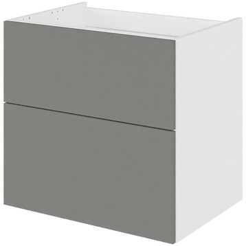 Servantskap for bad i Cibo Grigio H: 57,6 cm D: 44,5 cm - Full uttrekk/soft close - Bredde: 60 cm