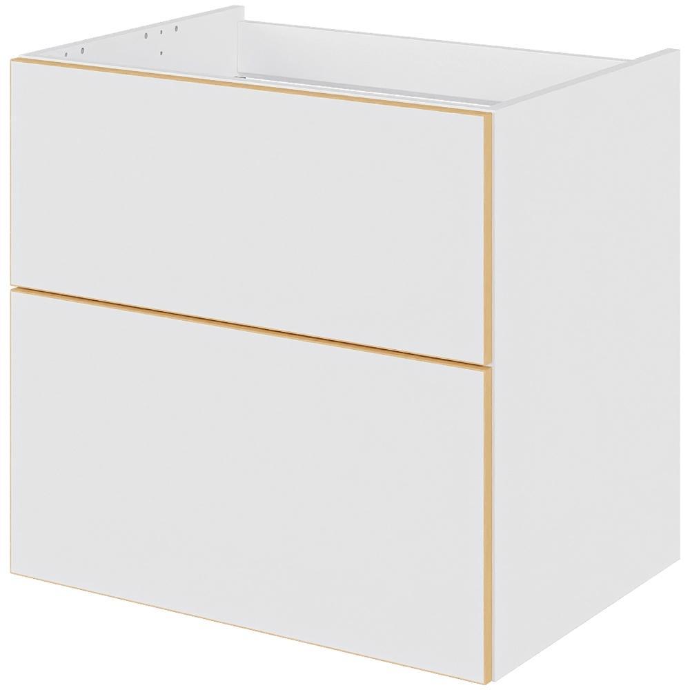 Multi-Living Bad skuffeskab i White/Oak Line H: 57,6 cm D: 44,5 cm - Metalforsag - Bredde: 60 cm