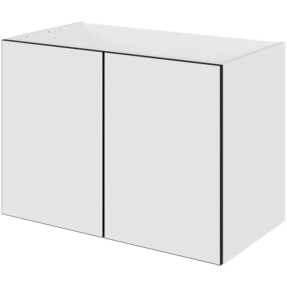 Multi-Living Bad hyldeskab i White/Black line med 2 låger D: 44.5 cm - Bredde: 80 cm