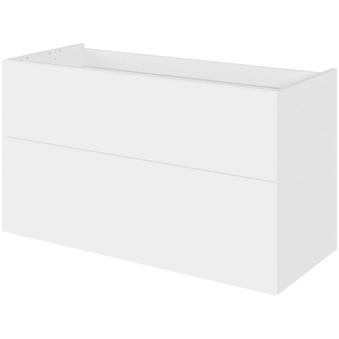 Multi-Living Bad vaskeskab i Cibo Bianco H: 57,6 cm D: 44,5 cm - Fuldudtræk/softluk - Bredde: 100 cm