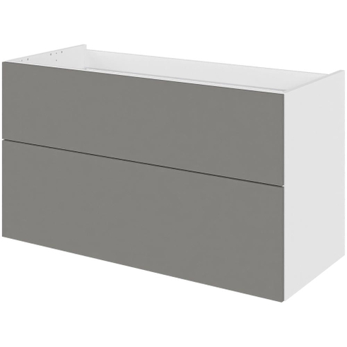 Multi-Living Bad skuffeskab i Cibo Grigio H: 57,6 cm D: 44,5 cm - Metalforsag - Bredde: 100 cm