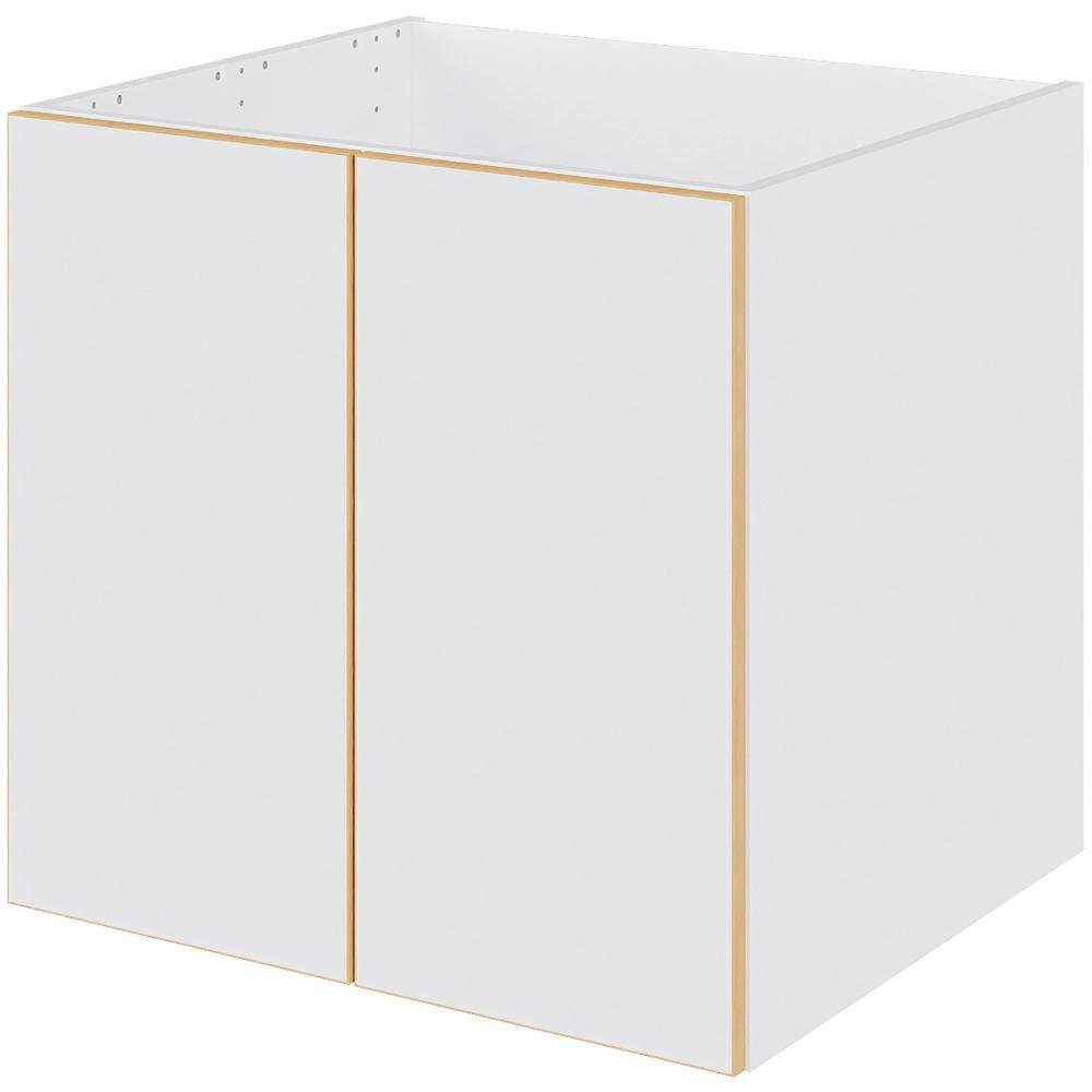 Multi-Living Bad hyldeskab i White/Oak Line med 2 låger - Bredde: 60 cm