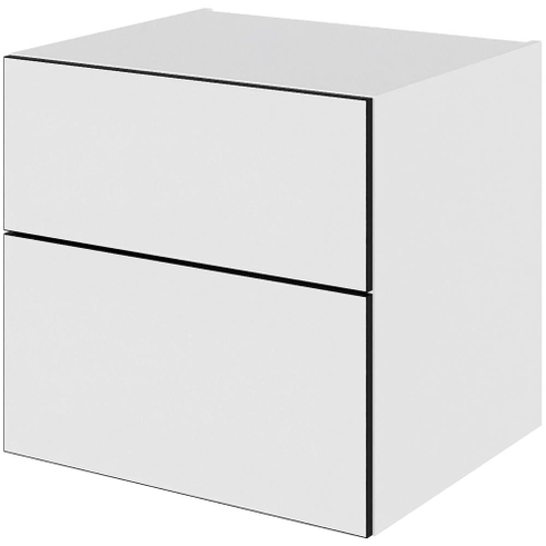 Multi-Living Bad skuffeskab i White/Black line H: 57,6 cm D: 51,0 cm - Fuldudtræk/softluk - Bredde: 60 cm