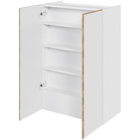 Multi-Living Køkken emhættereol i London høj H: 89,6 cm D: 34,0 cm - 2 låger inklusiv 3 hylder samt 1 fast bund - Bredde: 60 cm