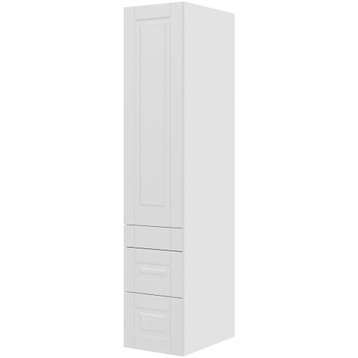 Multi-Living Køkken garderobeskab i Romantik H: 195,2 cm D: 60,0 cm - 1 låge og 3 skuffer fuldudtræk/softclose - Bredde: 40 cm