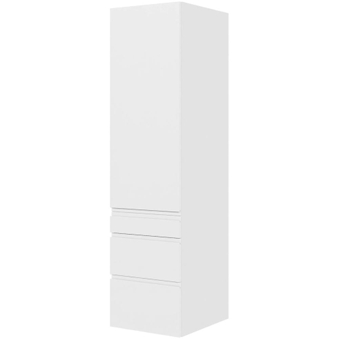 Multi-Living Køkken garderobeskab i Hvid Grebsfri H: 195,2 cm D: 60,0 cm - 1 låge og 3 skuffer fuldudtræk/softclose - Bredde: 50 cm