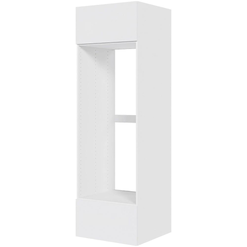 Multi-Living Indbygningsskab til køl H: 195,2 cm D: 60,0 cm - Toplåge & skuffe med deldudtræk/softluk