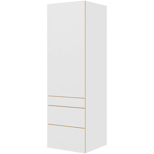 Multi-Living Køkken garderobeskab i White/Oak Line H: 195,2 cm D: 60,0 cm - 1 låge og 3 skuffer fuldudtræk/softclose - Bredde: 60 cm