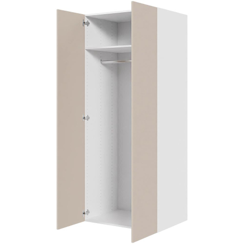 Multi-Living Bøjleskab 80 cm med hylde, bøjlestang og 2 låger